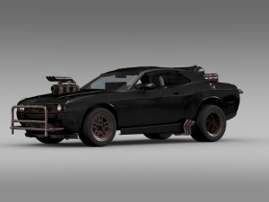 mad max fight interceptor dodge challenger 2015 Model 3D
