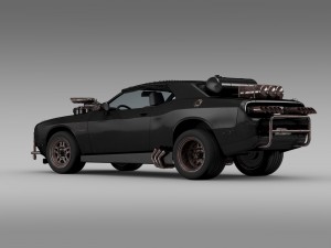 mad max fight interceptor dodge challenger 2015 Model 3D