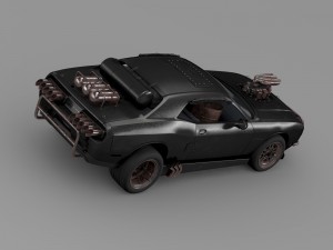 mad max fight interceptor dodge challenger 2015 Model 3D