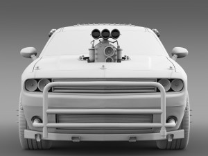mad max fight interceptor dodge challenger 2015 Model 3D
