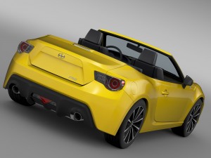 scion fr s cabrio 2015 Modello 3D