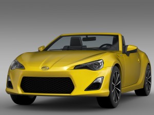 scion fr s cabrio 2015 Modello 3D