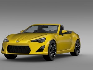 scion fr s cabrio 2015 Modello 3D