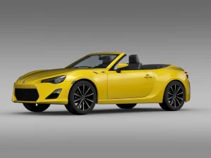 scion fr s cabrio 2015 3D Model
