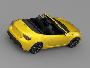 scion fr s cabrio 2015 Modello 3D