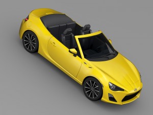 scion fr s cabrio 2015 Modello 3D