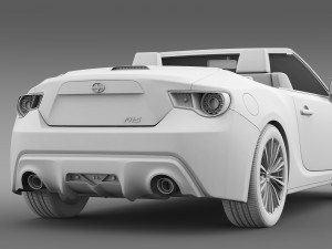 scion fr s cabrio 2015 Modello 3D