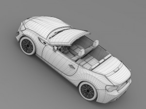 scion fr s cabrio 2015 Modello 3D