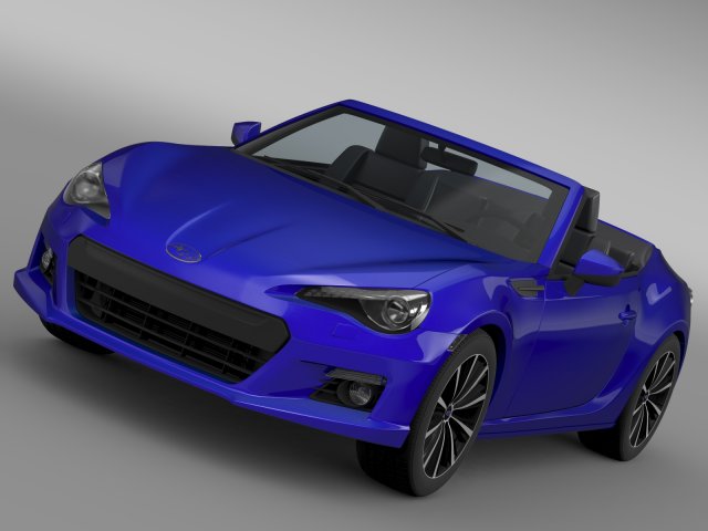 subaru brz zc6 cabrio 2015 3D 모델 .c4d .max .obj .3ds .fbx .stl .blend 