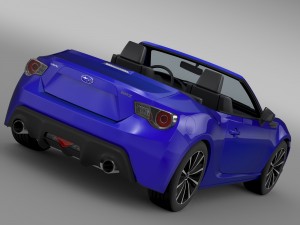 subaru brz zc6 cabrio 2015 3D 모델