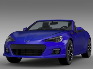 subaru brz zc6 cabrio 2015 3D 모델