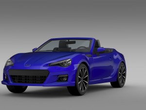 subaru brz zc6 cabrio 2015 3D 모델