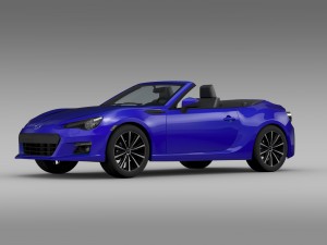 subaru brz zc6 cabrio 2015 3D 모델