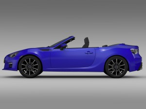 subaru brz zc6 cabrio 2015 3D 모델