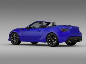 subaru brz zc6 cabrio 2015 3D 모델