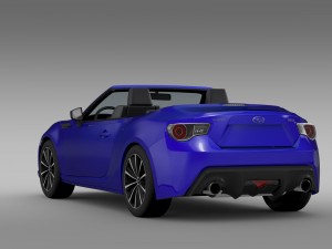 subaru brz zc6 cabrio 2015 3D 모델