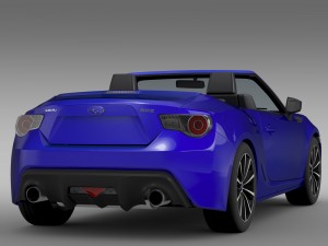 subaru brz zc6 cabrio 2015 3D 모델