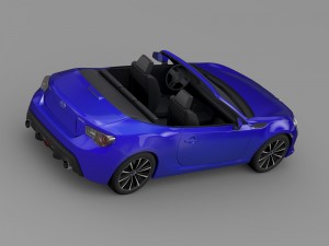 subaru brz zc6 cabrio 2015 3D 모델