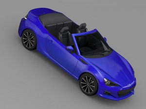 subaru brz zc6 cabrio 2015 3D 모델
