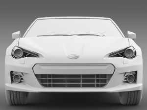 subaru brz zc6 cabrio 2015 3D 모델