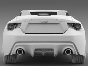 subaru brz zc6 cabrio 2015 3D 모델