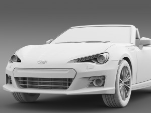 subaru brz zc6 cabrio 2015 3D 모델