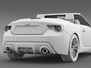 subaru brz zc6 cabrio 2015 3D 모델