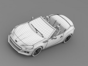 subaru brz zc6 cabrio 2015 3D 모델
