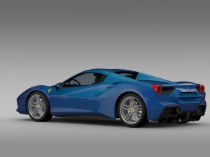 ferrari 488 spider 2016 3D 모델