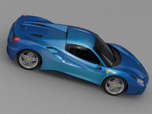 ferrari 488 spider 2016 3D 모델