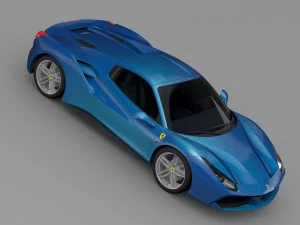 ferrari 488 spider 2016 3D Model