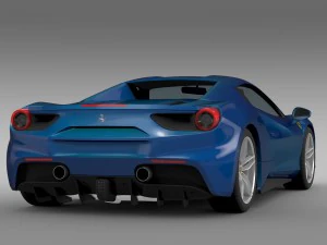 ferrari 488 spider 2016 3D Model