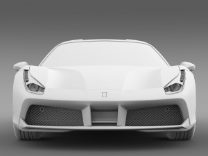 ferrari 488 spider 2016 3D 모델