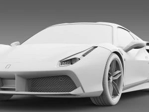 ferrari 488 spider 2016 3D Model