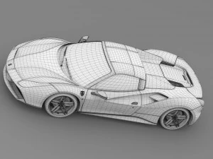 ferrari 488 spider 2016 3D Model