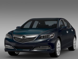 honda legend hybrid 2015 3D Model
