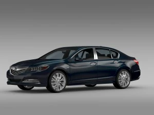 honda legend hybrid 2015 3D Model