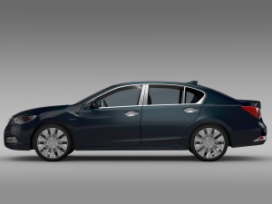 honda legend hybrid 2015 3D Model