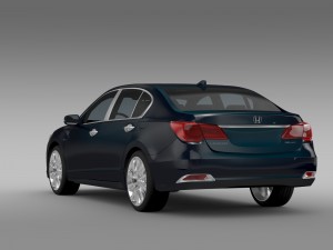 honda legend hybrid 2015 3D Model