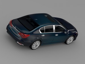 honda legend hybrid 2015 3D Model