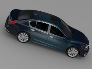 honda legend hybrid 2015 3D Model