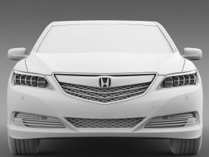 honda legend hybrid 2015 3D Model