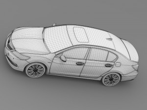 honda legend hybrid 2015 3D Model