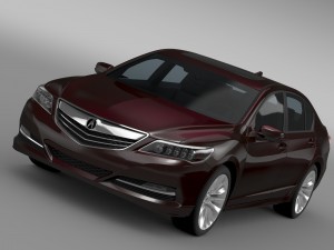 acura rlx 2015 Modelo 3D