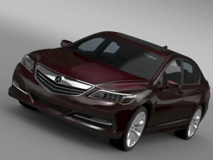 acura rlx 2015 Model 3D