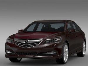 acura rlx 2015 3D Модель