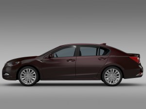 acura rlx 2015 3D Модель