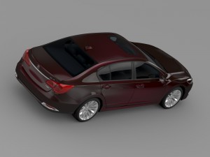 acura rlx 2015 3D Модель