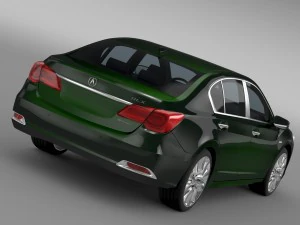 acura rlx sh awd 2015 3D Model
