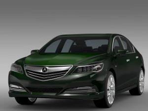 acura rlx sh awd 2015 3D Model